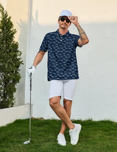 Camisa polo engraçada para homens, camisas de golfe, manga curta, golfe, camisas de verão, presentes