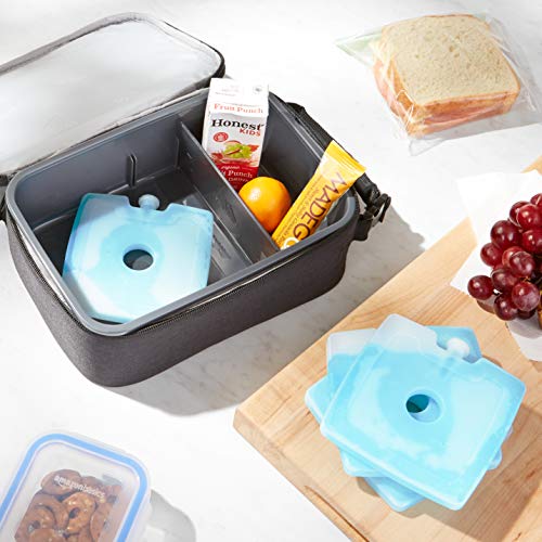 image for AmazonBasics Reusable Hard Sided Square Ice Pack, 4.75