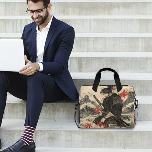 Maletín para laptop con cremallera y correa ajustable 15.6 pulgadas miniatura 3