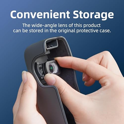 Coyktonty Lente grande angular OSMO Pocket 3, filtro grande angular para DJI Pocket 3, acessórios de