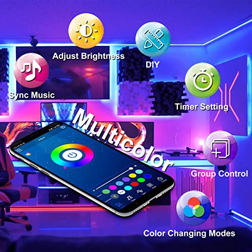 Image of DAYBETTER Led Strip Light for Home Decoration Motion Sensor Light (100 ft Bluetooth)