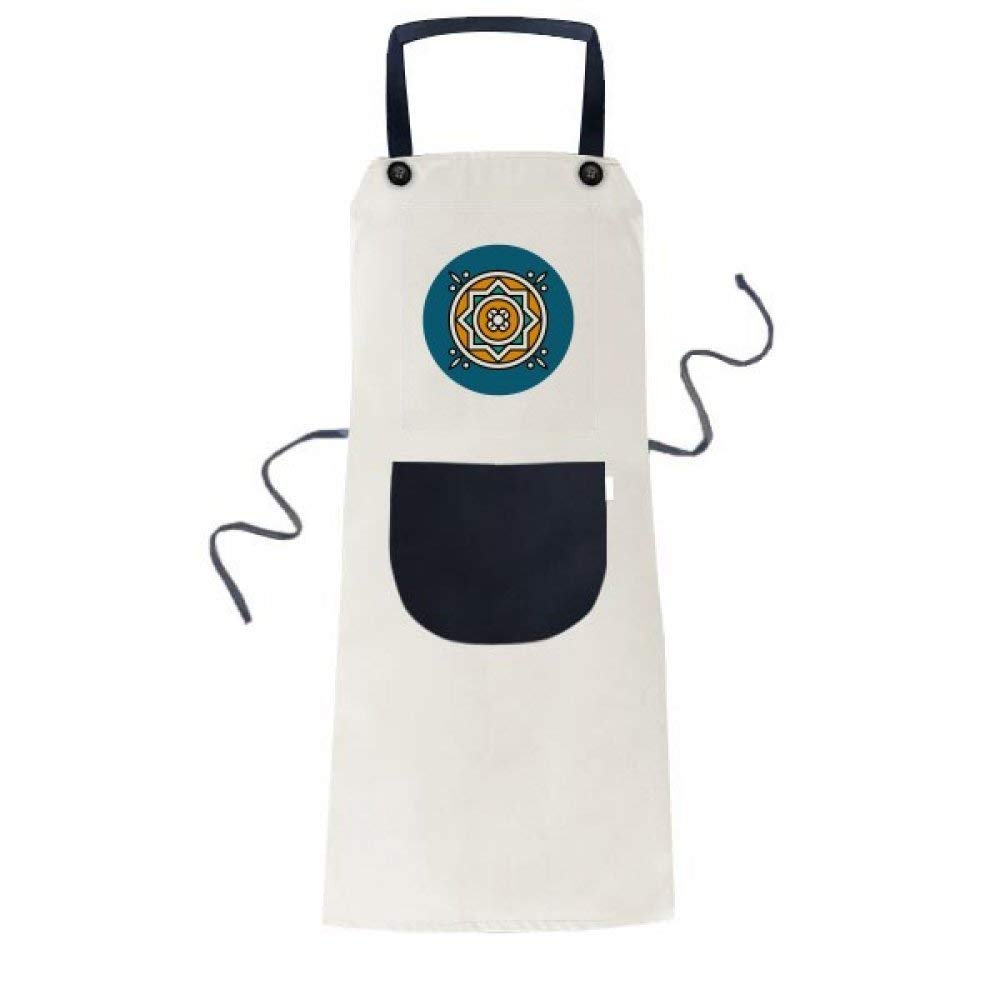 Tablier de cuisine beige style marocain avec poche réglable