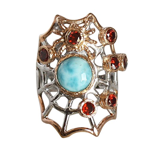Bague Larimar argent 925 rose pour illuminer vos tenues d'été chic