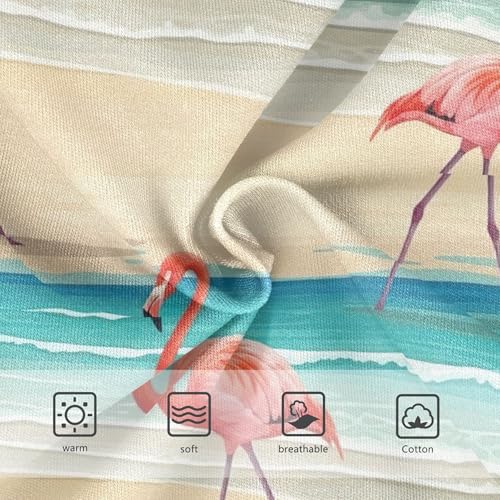 Pink Flamingos Beach Turquoise Sea Panties Little Girl Girls Underwear Toddlers Cotton Colorful Underpants Briefs 2t3