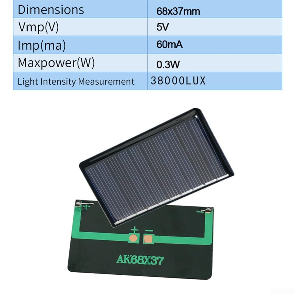 Kleine Solarzelle, 68 X 36 Mm, Kristallines Silikon Produktbild-Vorschau 12