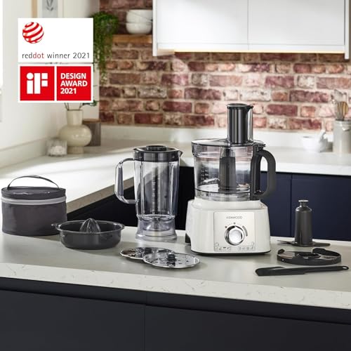 Robot multifonction - KENWOOD - MultiPro Express FDP65.450WH - 1000 W - 3 L - 2 vitesses - Blender 1,5 L - Blanc