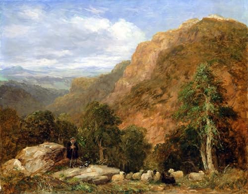 Affiche Décorative Graffiti Art Mural Moel Siabod Snowdon David Cox Peinture