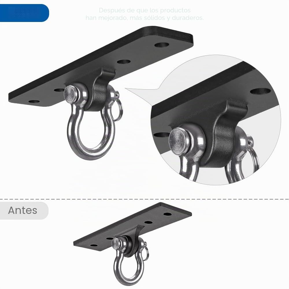 Soporte de acero para saco de boxeo, montaje en pared o techo, para kickboxing y fitness