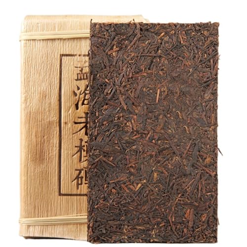 Té Pu'er original de Yunnan Menghai: Ladrillo de té maduro de 1000g de tallo viejo fermentado