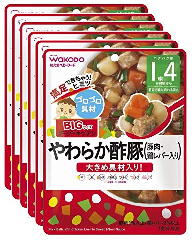 BIGサイズのグーグーキッチン やわらか酢豚×6袋