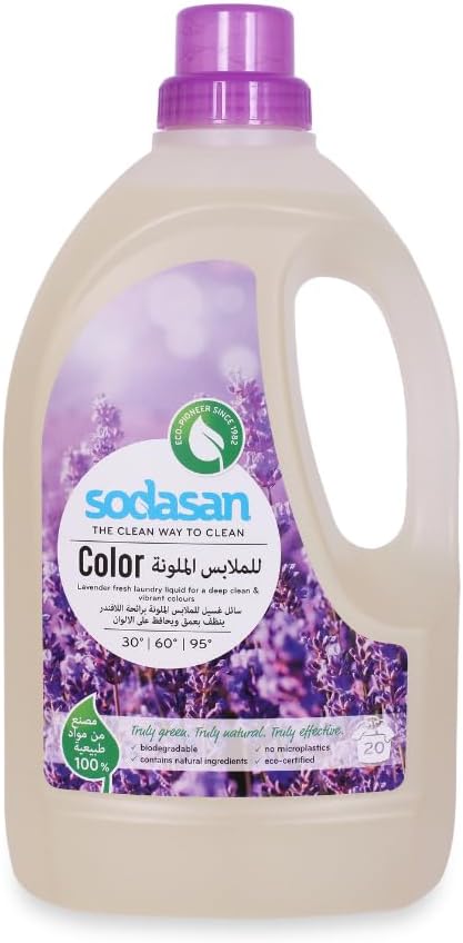 Sodasan Colour Liquid Detergent Lavender 1.5 L