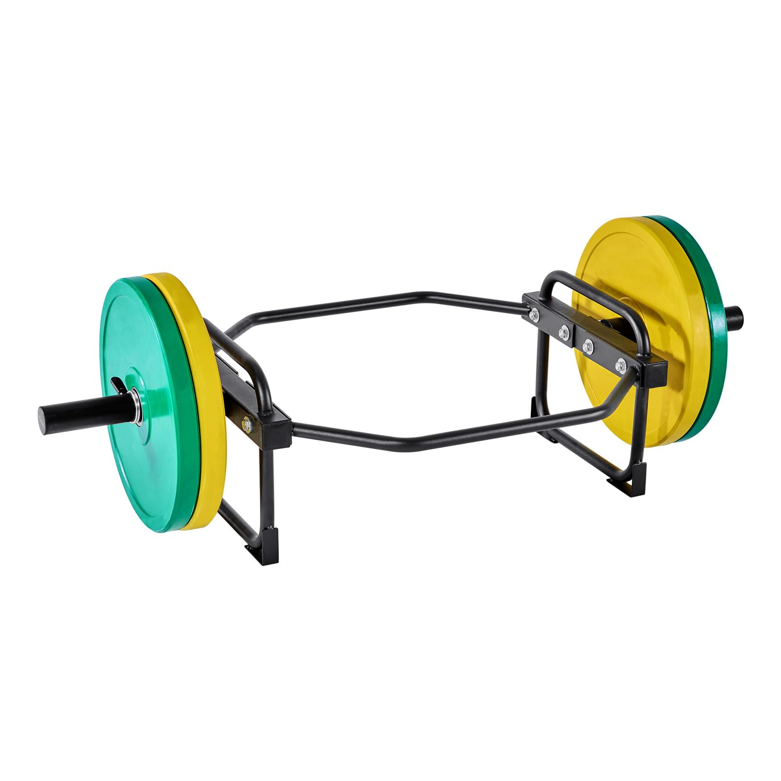VEVOR Barre Hexagonale pour Disque de 5 cm, Trap Bar Charge 240 kg, Barre de Musculation Fitness pour Squats, Soulevés de Terre, Haussement d'Épaules et Haltérophilie, Salle de Sport, Noir