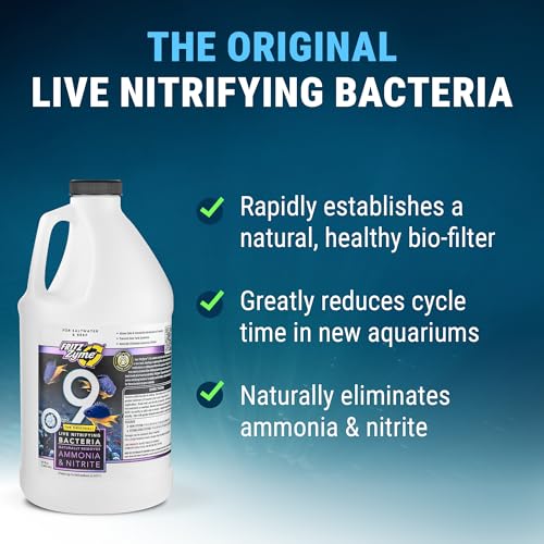 Image of Fritz Aquatics FritzZyme 9 Live Nitrifying Bacteria Naturally Removes Amonia & Nitrite for Saltwater Fish (64-Ounce)