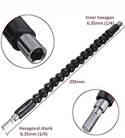 Cobra Bit Screwdriver Flexible Set Bit Shaft Driver Drill Precision Tool Bits Repair Link Extention Extension Connecting Piece Flex 295mm