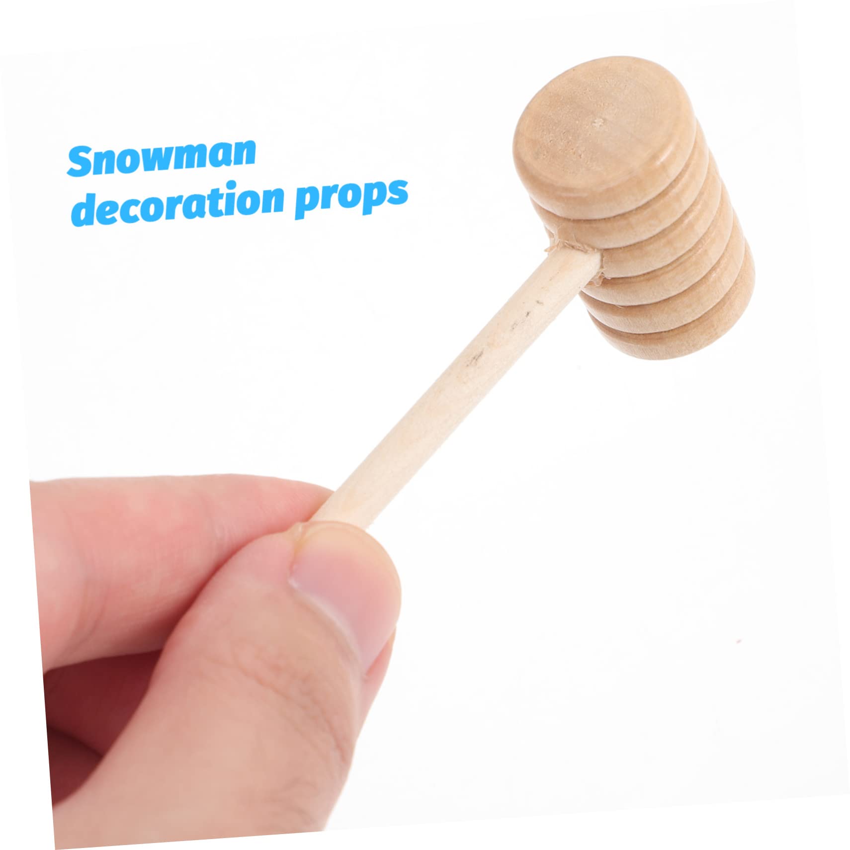 PRETYZOOM 4 Sätze Schneemann Macht Requisiten Schneemann-Kleidungsset schneemann DIY zubehör Weihnachtsexplosionen im Freien DIY Schneemann-Anziehset Schneemann-Ankleidestütze hölzern