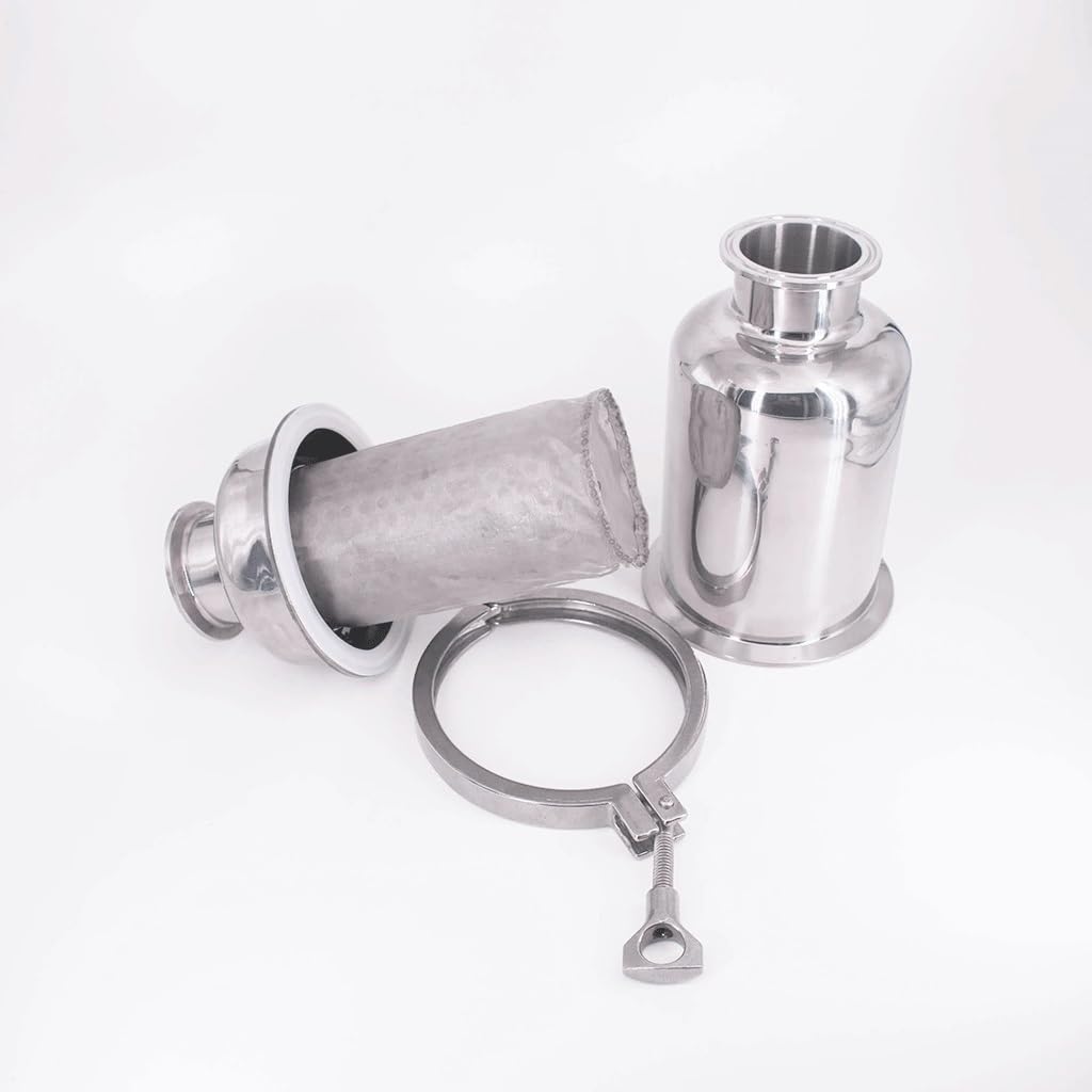 1 colador de filtro en línea de 32 mm, 304ss, ideal para elaboración de cerveza, lácteos y uso farmacéutico (malla 400)