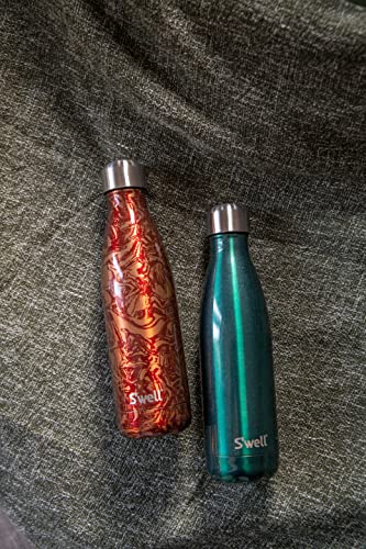 S'well Original Water Bottle, Green Sapphire, 500ml/0.5L. Triple-Layered Vacuum-Insulated Drinks Bottle Keeps Coffee - Image 3