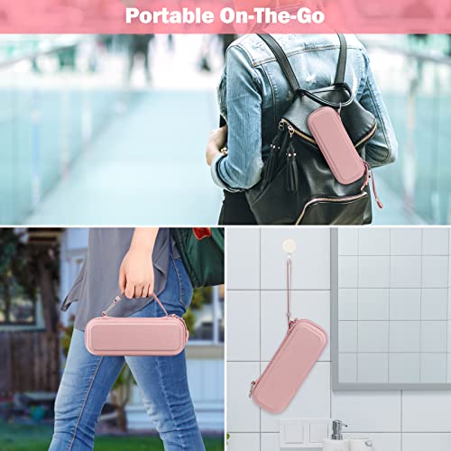 Sithon Hard Shell Travel Case For Oral-B Pro 1000, 2000, 3000, 3500, 1500 Electric Toothbrush, Protective Shockproof Storage Carrying Case With Handle And Soft Lining Inside, Pink #TOP5