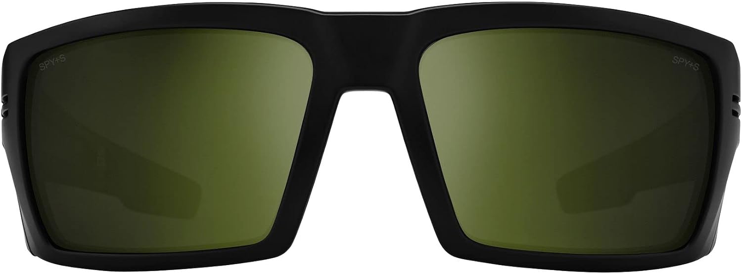 SPY Optic Rebar ANSI, Rectangular Wrap Sunglasses, Color and Contrast Enhancing Lenses