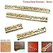Brass Stamping Die Mold Flexible Letters Numbers Alphabets Symbols DIY Die Stamp Mold for Hot Foil Stamping Machine (Times New Roman)