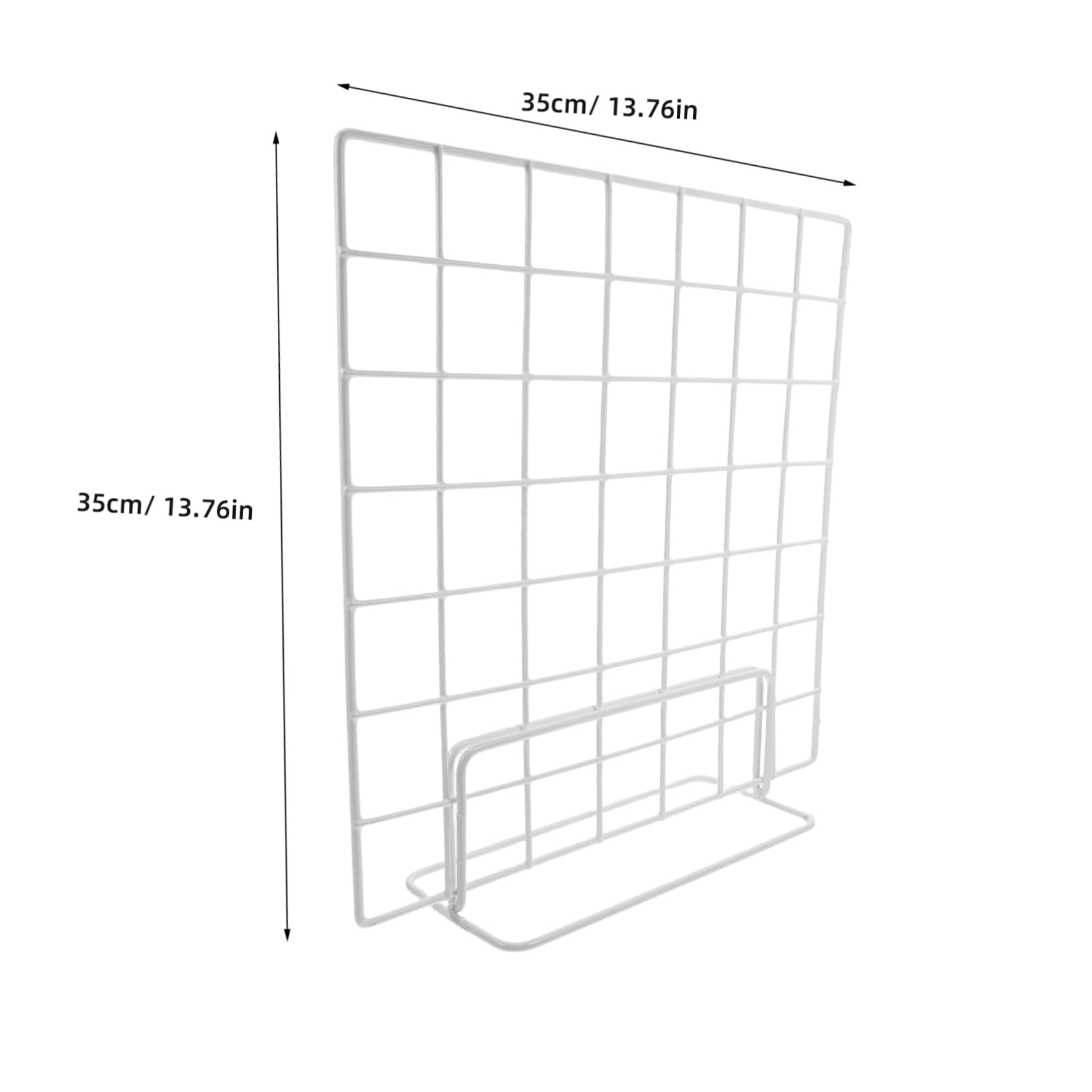 PRETYZOOM Grid Display Stand Set 2pcs Wire Grid Racks Modern Desktop Organizer for Photos Crafts and Market Stalls
