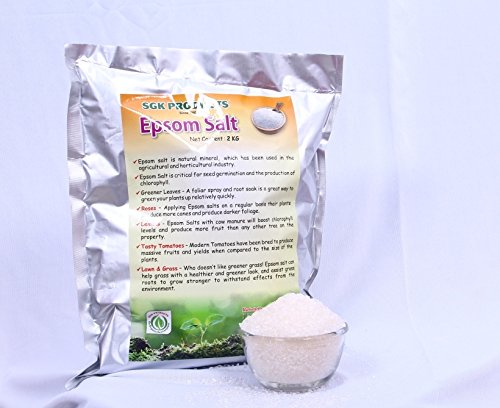 Epsom Salt For Seed Germination, Bushier Plants & Increased Chlorophyll Production, 2Kg