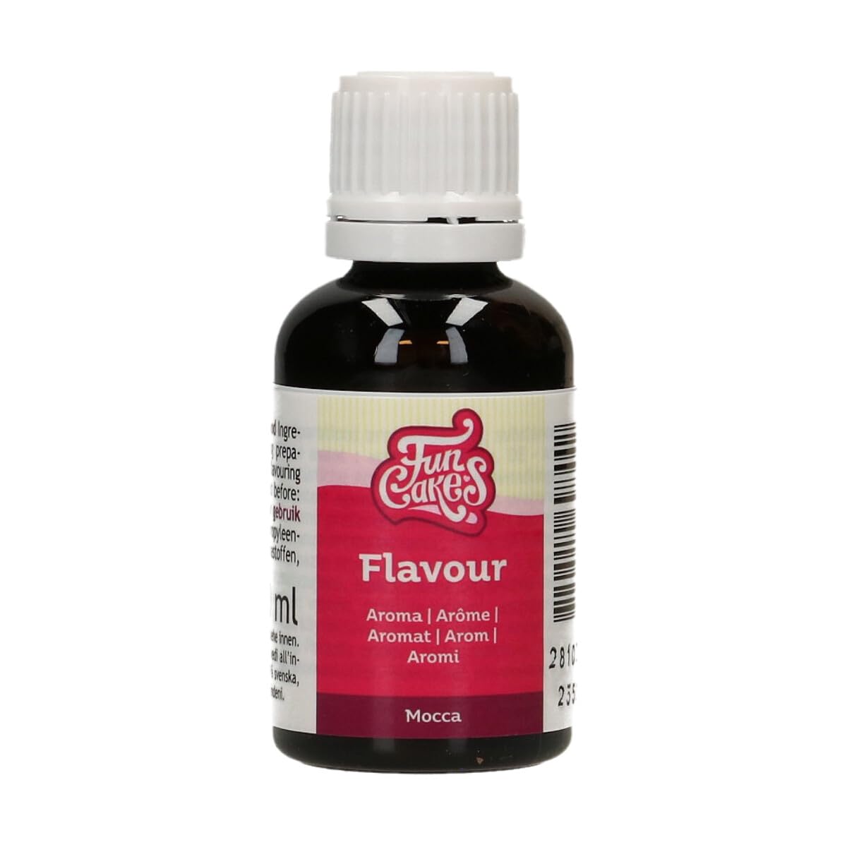 Funcakes Flavours Mocca Food Flavour Liquid, 30 ml, Intense Flavor, Alcohol-Free and Halal, Food Flavoring for Pastries, Frostings, Doughs, Ice Cream, and Sauces