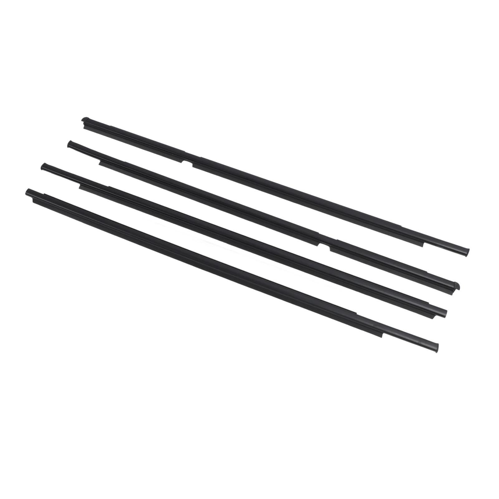 68210-52110 68160-52110 for Toyota for Yaris for Vitz 2005-2011 4PCS Car Window Weatherstrip Seal Sealing Strip Moulding Trim
