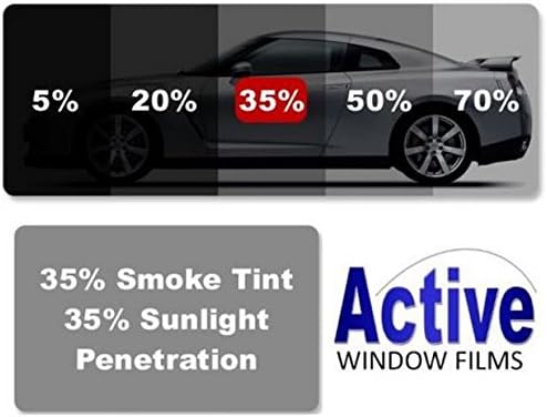 Active Film Limo Black, Medium, Light & Ultra Light Car Auto Tint Window Tinting Film 35% Light Black 6mx76cm