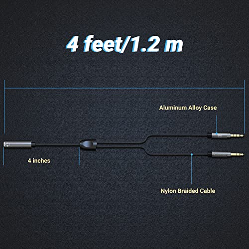 Image of Cubilux AM-2 Headset Connector Compatible with Xbox One /360 PS4 /PS5 Switch for Streaming Gameplay Audio to Phone /PC, Game Chat Mixer Cable