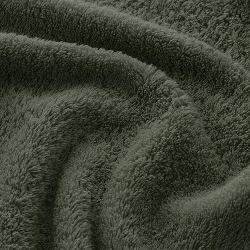 Miniatura 6 de Boheme Juego De 4 Toallas De Ducha Bicolor Harmony Verde Oscuro Y Verde Claro 2 50x100 2 70x140 100 Algodón Zero Twist 600 G M Suaves, Absorbentes Y De Secado Rápido Lavables A Máquina
