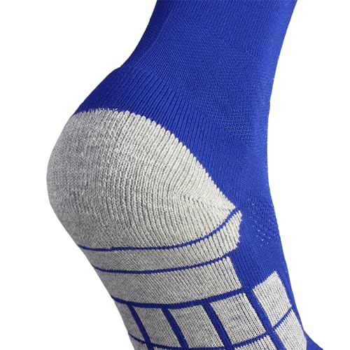 Cwvlc Boy'S Soccer Socks Youth Football Sport Team Athletic Knee High Long Tube Cotton Compression Socks Blue Small thumb #4