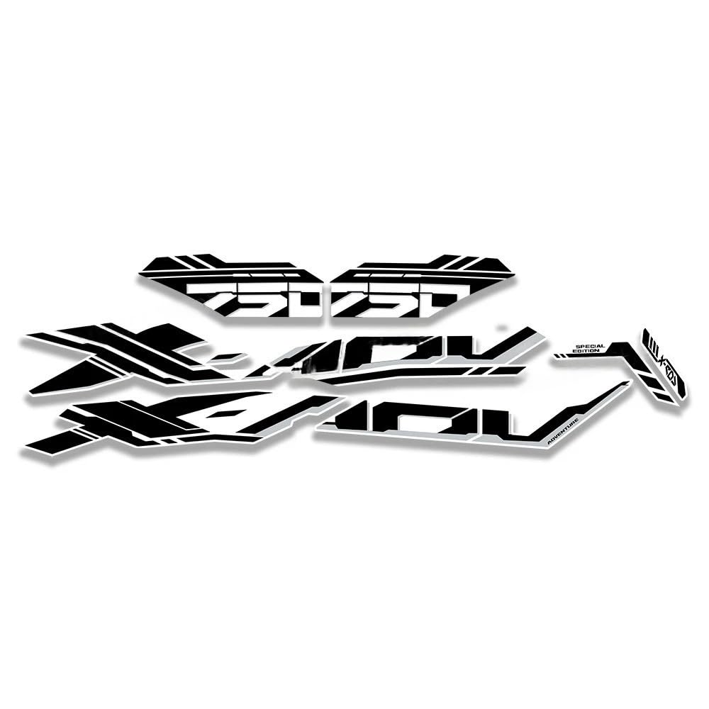 Motorcycle Fairing Sticker Decal Kit Glossy Silver for XADV750 for X ADV 750 for XADV 2025 Stickers(Color2)