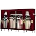 Produktbild household products Stoffgarderobe, einfacher Kleidungsreißverschluss Oxford-Stoffgarderobe, großer verstärkter 25 mm Stahlrahmen-Stoffgarderobe (200 × 46 × 170 cm)