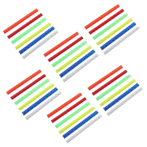 GALPADA Reflective Bike Wheel Spokes Creative Reflective Tubes for Bike 72pcs Wheel Stickers Abs Lightweight Design