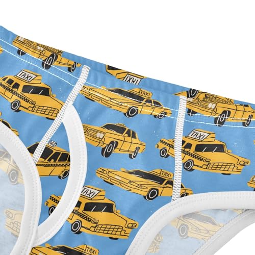 Cotton Little Boys Briefs Soft Vintage Taxi Toddler Underwear4