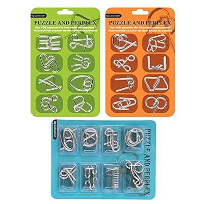 24 PCS Rompecabezas Brain Teaser Puzzle, IQ Entrenamiento Juego de la Mente Inteligencia Logica Educativa Juguete para Adultos | Ya disponible en tu tienda friki favorita! En mundofriki.es!