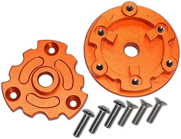 Aluminum Trasmission Cush Drive Housing For Traxxas 1:10 E-Revo 2.0 VXL Brushless 86086-4/1:5 X Maxx 8S Monster Truck 77086-4 - 1 Set Orange