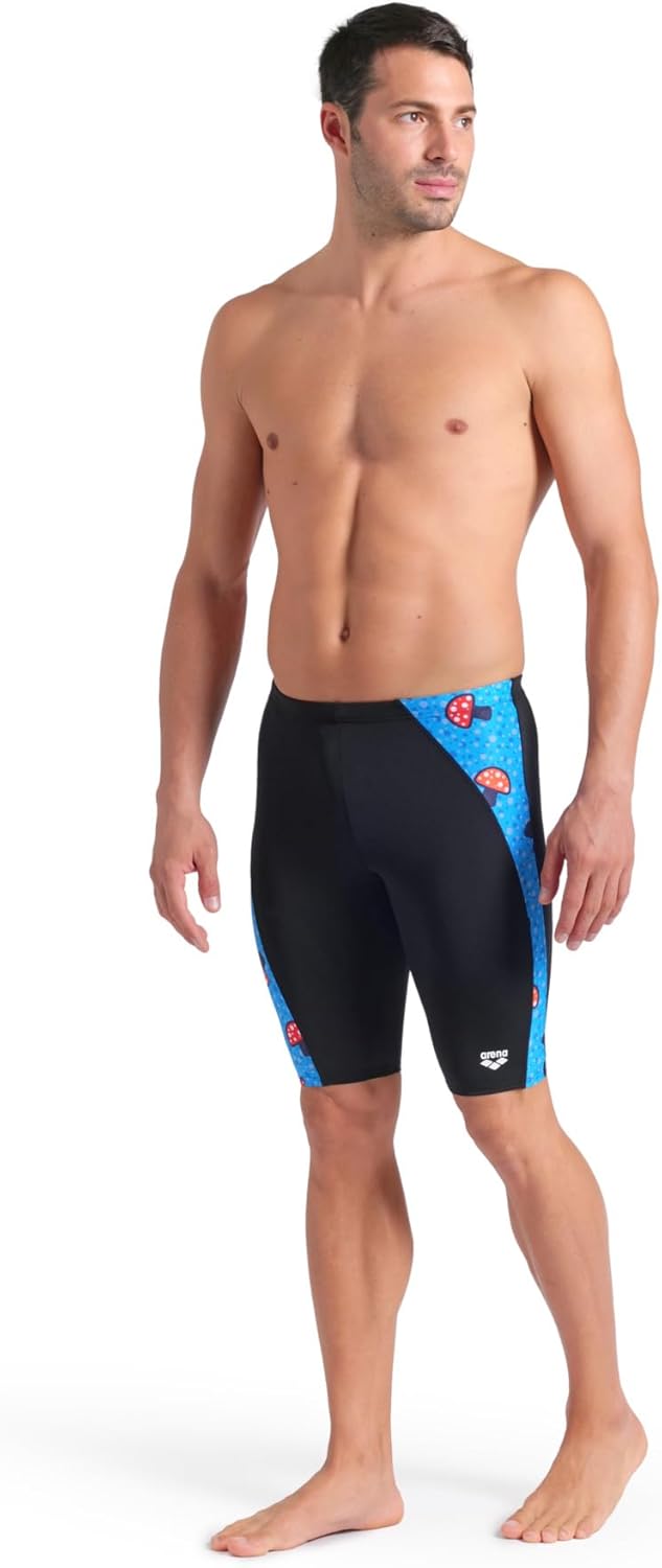 Arena Mens Arena Performance Men's Funny Prints Collection Mushrooms Swim Jammer Swim Shorts