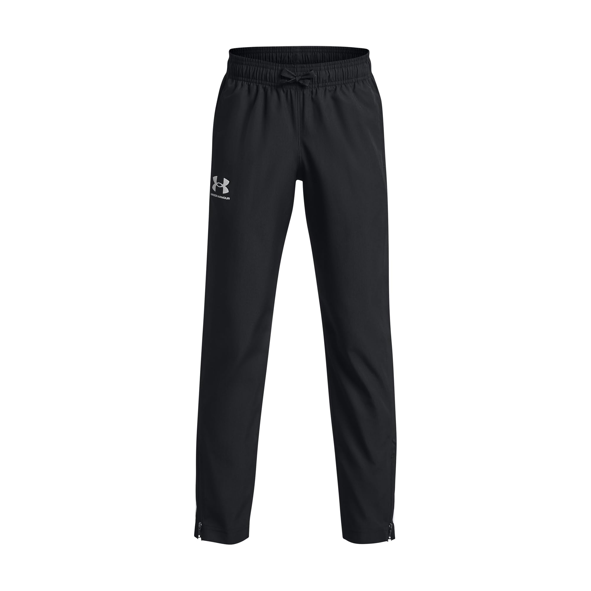 Under Armour Black Ua Sportstyle Woven Pants-Blk, (004) / Hydro Teal / High-Vis Yellow, Xs
