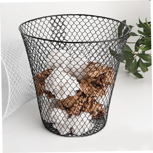OUNONA Panier de Rangement en Fer Noir, Poubelle Basket, Panier de Rangement pour Fruits et Semis, Multifonction, pour Maison et Extérieur – vue 9