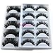 3D Real Mink Eyelashes Mink Lashes 2 PACK LASGOOS Luxurious Soft Cross K02 Thick Very Long for Party 10 Pairs Wholesale Fake False Eye Lashes 5 Pairs/Box K01+K02