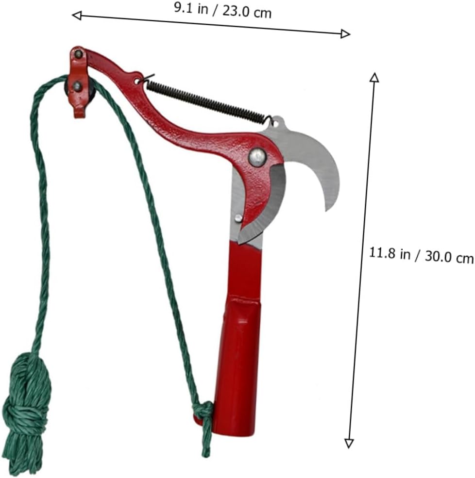 Fruit Tree Pruner with Rope for Branch Trimming and Harvesting