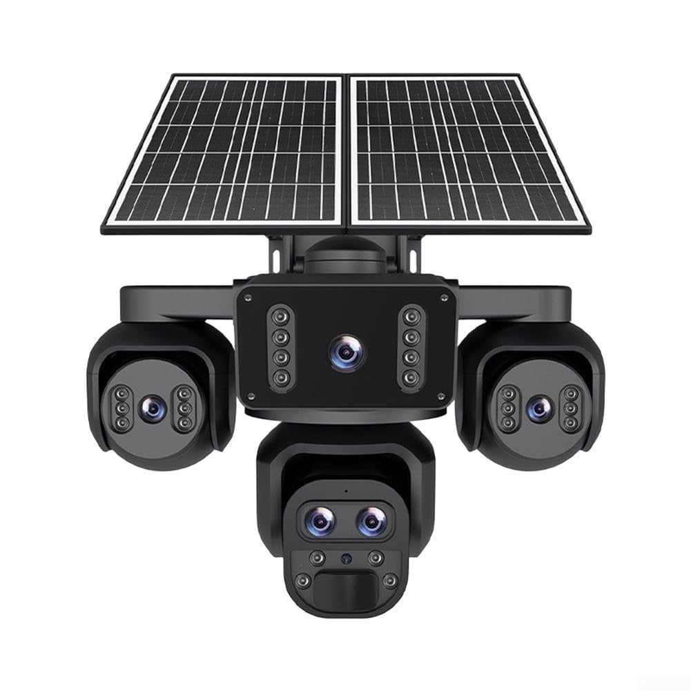 Telecamera esterna wireless 20MP ABS resistente alle intemperie | Nessun WiFi richiesto, utilizza la scheda SIM 4G LTE, ideale per aziende agricole remote, funziona ovunque con il segnale
