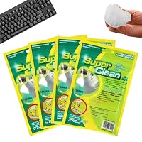 4 Piezas Gel Limpiador Teclado Reutilizable Aroma Lavanda - Limpieza Coche Oficina PC