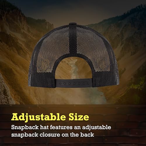 Concept One Yellowstone Casquette Trucker Ajustable avec Visière Courbée - 6