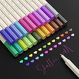 【24 Fineliner in Unterschiedlichen Farben】Eine Vielzahl von 24 Farben Fineliner Stifte, keine Duplikate,kombiniert reiche,kräftige, warme und kühle Farben