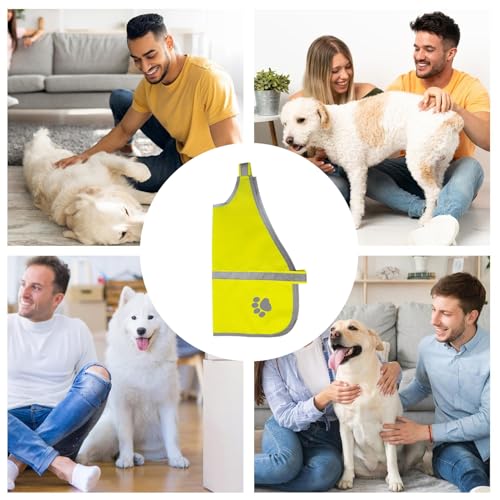 Reflektierende Hundeweste | Reflektierende Hundeschutzweste – hohe Sichtbarkeit für kleine, mittelgroße und große Rassen, Walking, Training, Wandern
