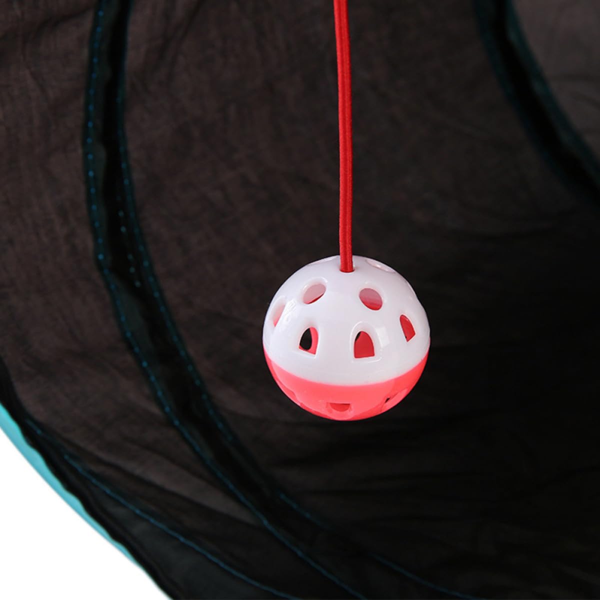 DOITOOL Túnel Plegable para Gatos S 4 Vías de Juego, Juguete Interactivo de Tubo para Mascotas, Diseño en Forma de S, Compacto y Duradero, Adecuado para Gatos Pequeños y Entretenimiento