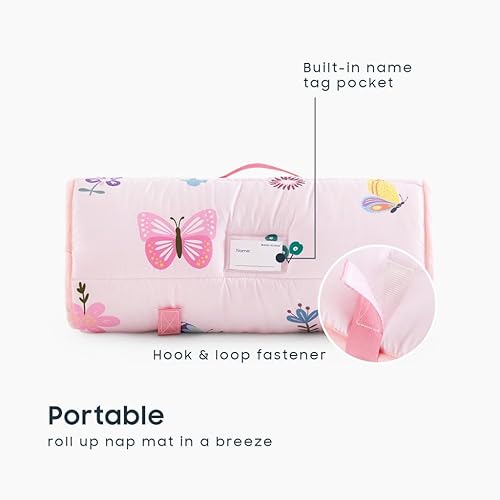 Miniatura 3 de Wake In Cloud - Tapete para siesta con almohada y manta, para niños y niñas en jardín de infantes, preescolar preescolar, saco de dormir enrollable,